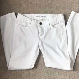 Banana Republic white denim jeans 27